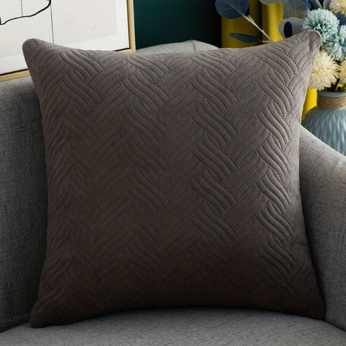 Velvet Square Cushion Cover  Soft Luxurious Plush Decor