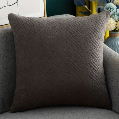 Velvet Square Cushion Cover  Soft Luxurious Plush Decor