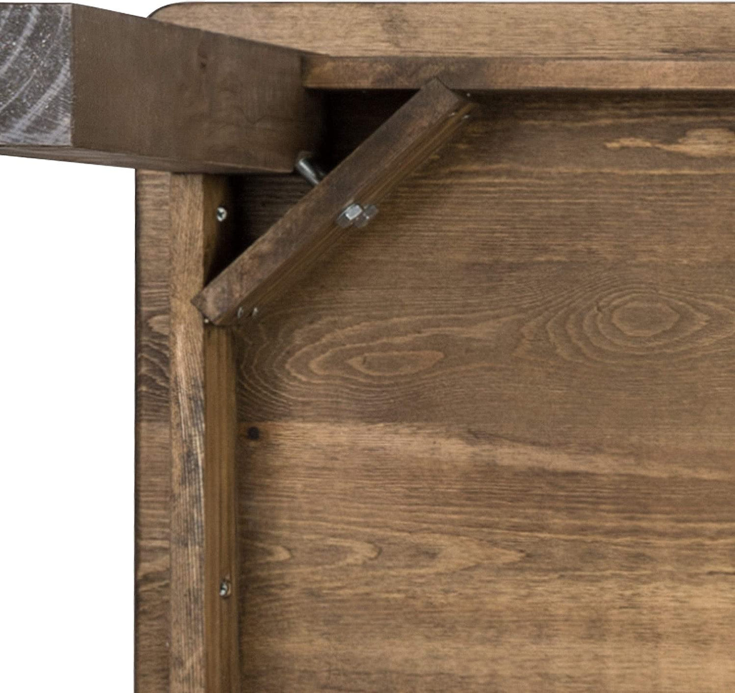 Rustic Solid Pine Farm Dining Table in Antique Finish