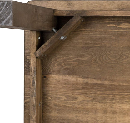 Rustic Solid Pine Farm Dining Table in Antique Finish