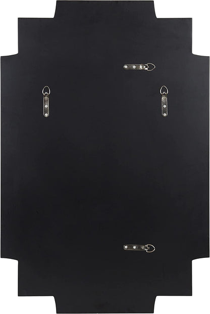 Minuette Decorative Rectangular Wall Mirror in Gold Leaf Finish, 24 x