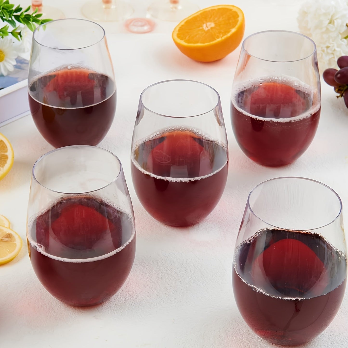 Durable Unbreakable Plastic Wine Glasses for Events