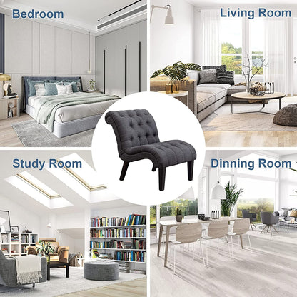 Button Tufted Slipper Chair for Any Room