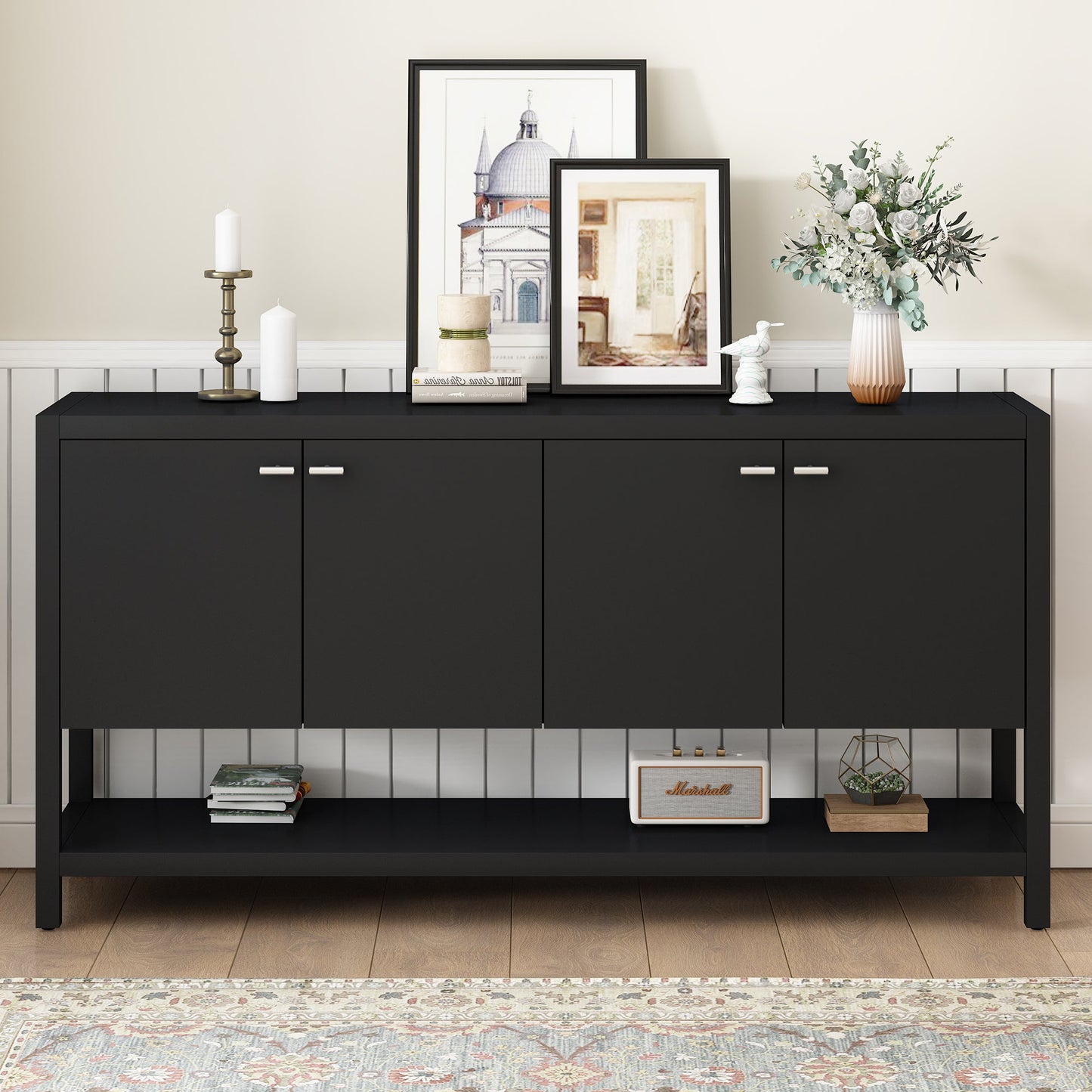 Functional Entryway Console Table with Ample Storage,Suitable for