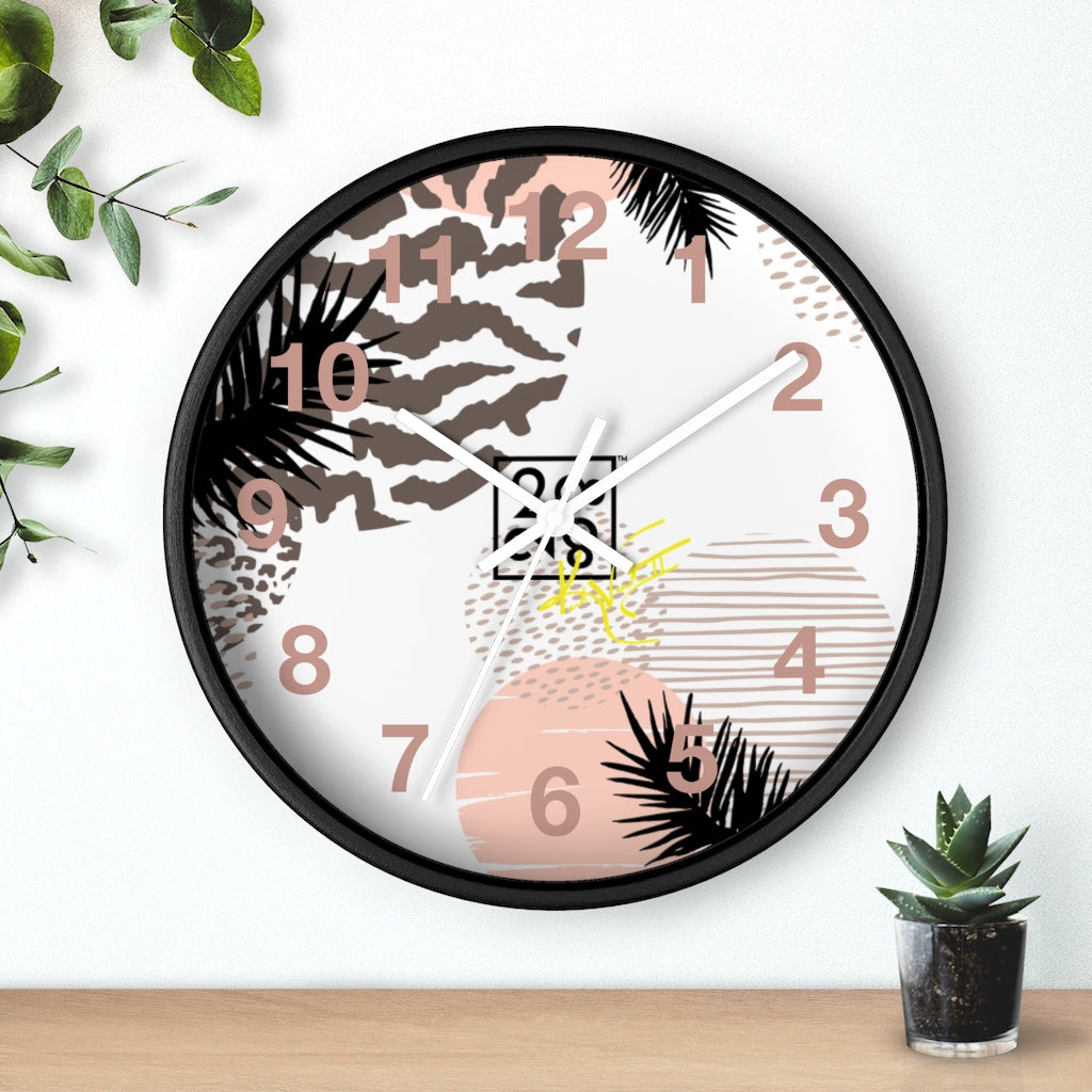 2882Time™ Retro Geometric Wall Clock Collection with Assorted Retro Pattern Designs