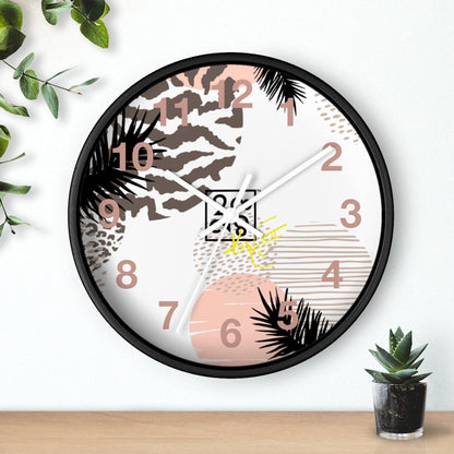 2882Time™ Retro Geometric Wall Clock Collection with Assorted Retro Pattern Designs
