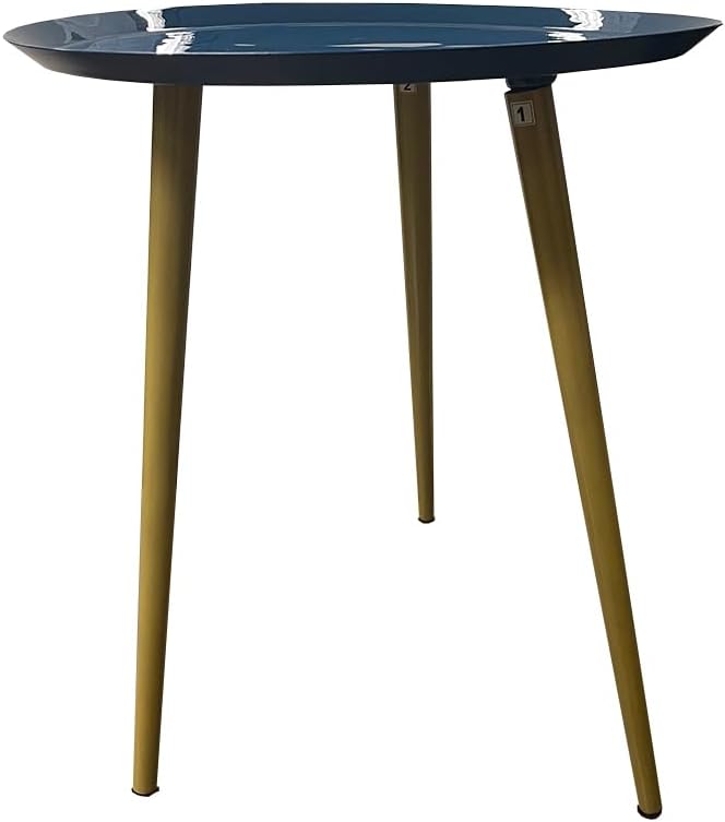 LIVEVIE Bregenz Collection Enamel-Coated Metal End Table Versatile