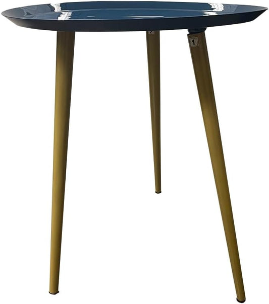 LIVEVIE Bregenz Collection Enamel-Coated Metal End Table Versatile