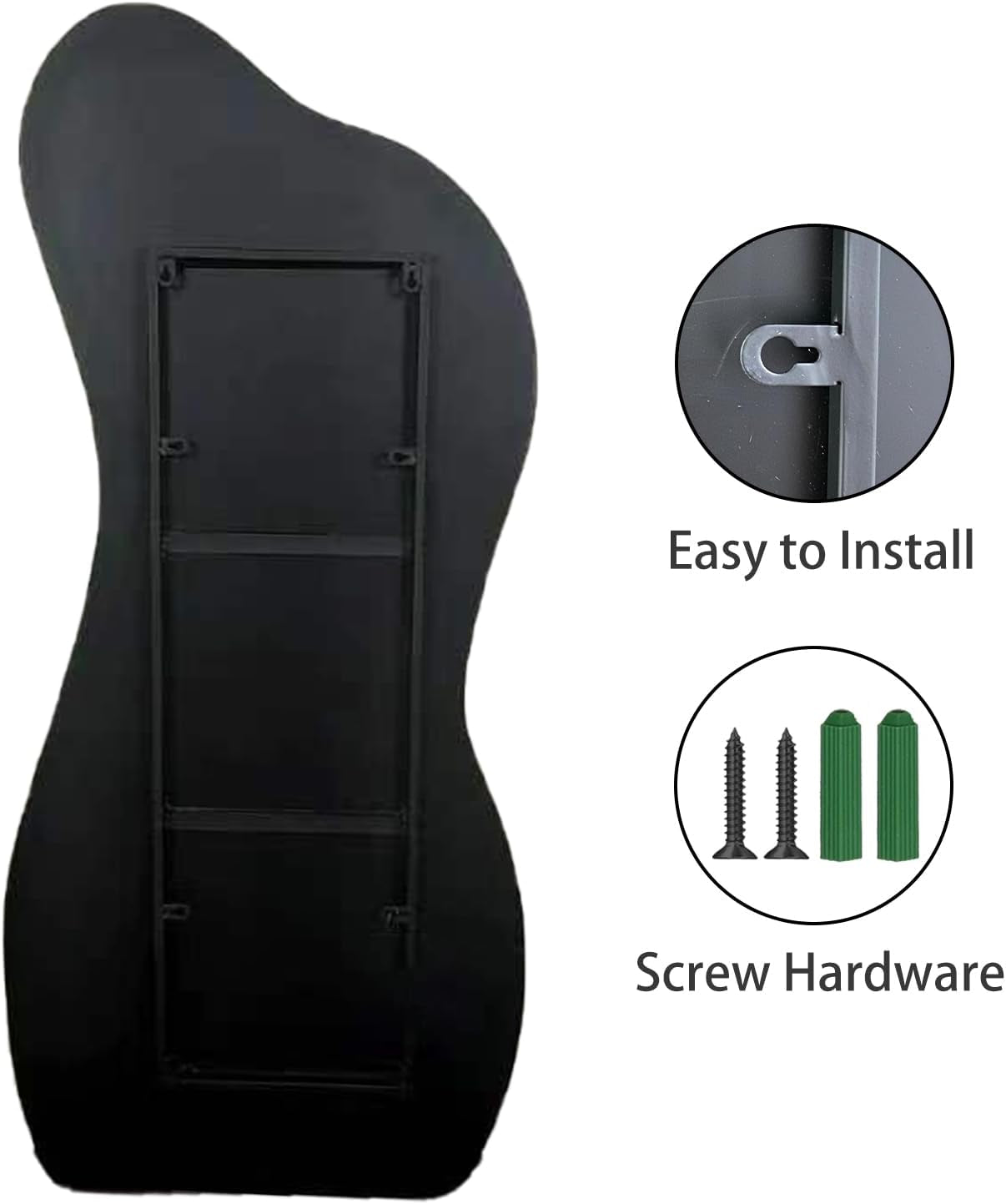 Large Irregular Unique Shaped Mirror, Big Asymmetrical Wall Mirror,