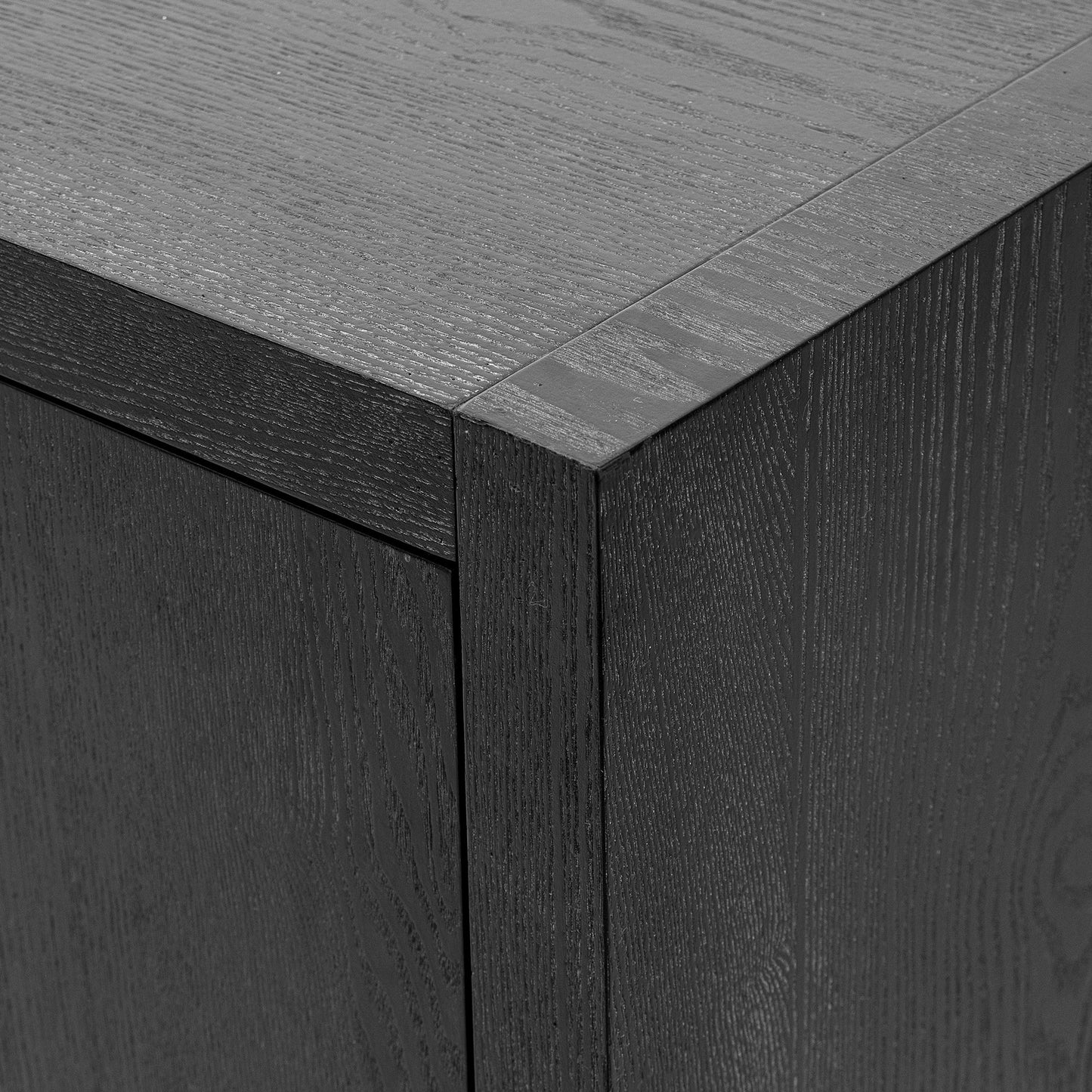 Storage Cabinet Sideboard Wooden Cabinet with 4 Metal handles ,4