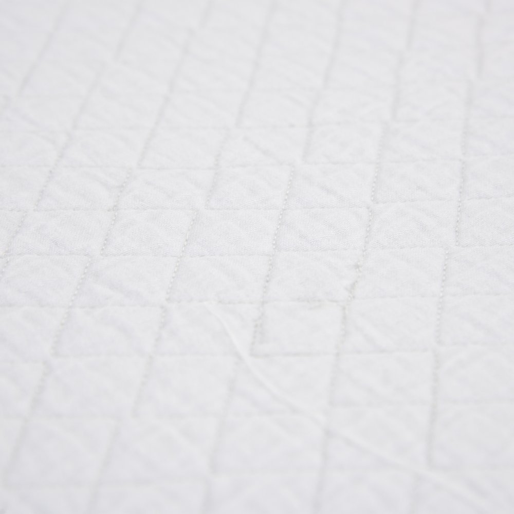 White Checkered King Quilt