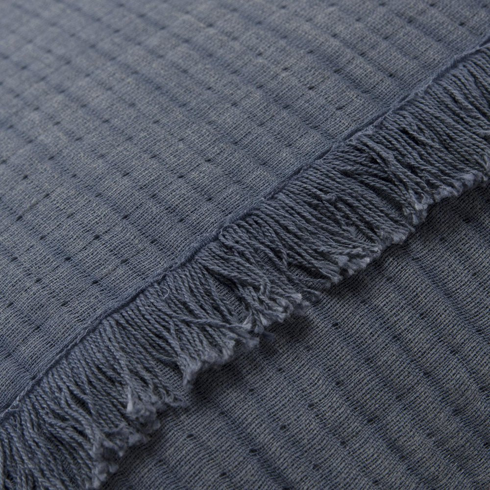 Indigo Checkered Queen Quilt
