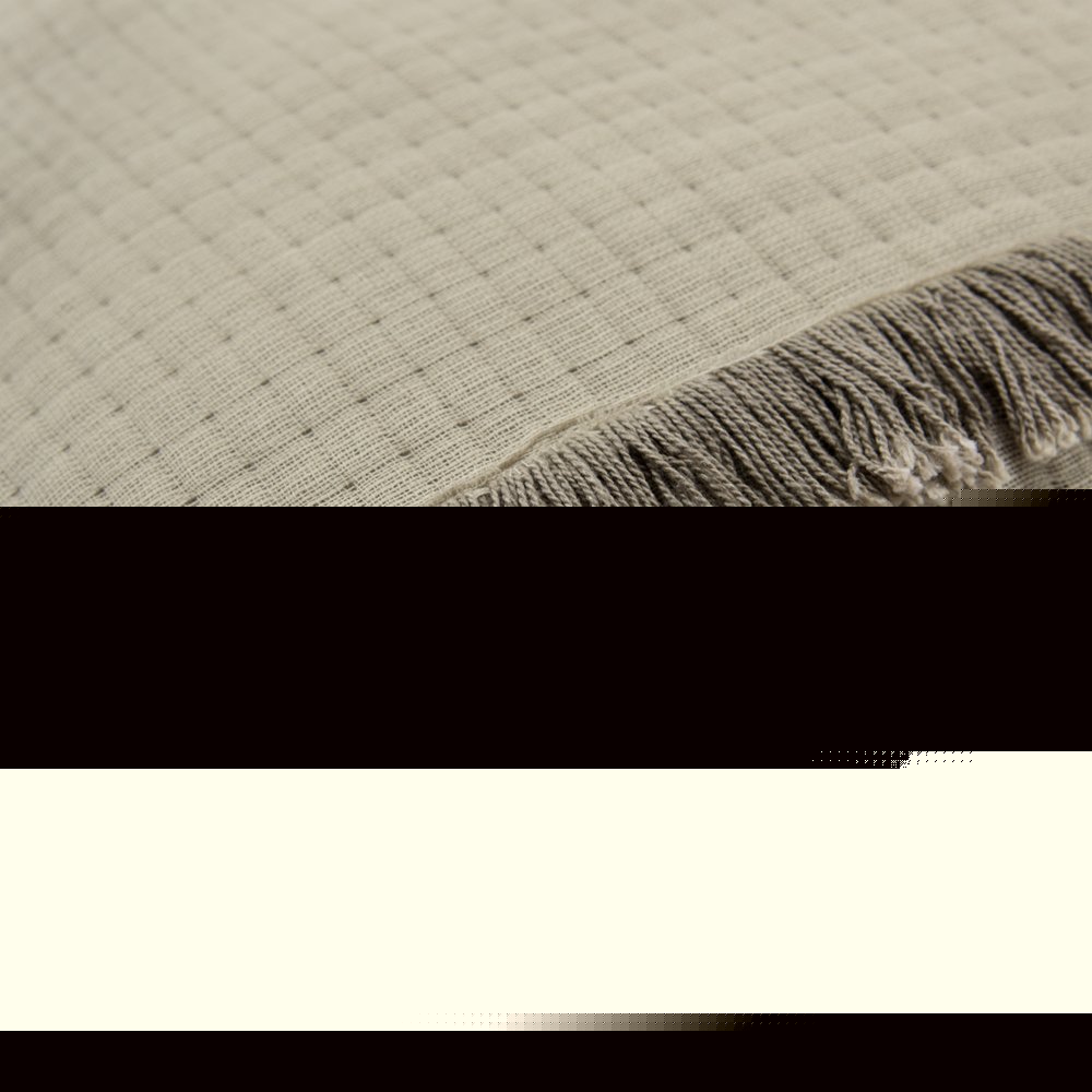 Natural Checkered King Quilt