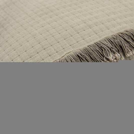 Natural Checkered King Quilt