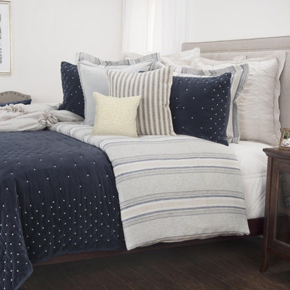 Indigo Polka Dots King Quilt