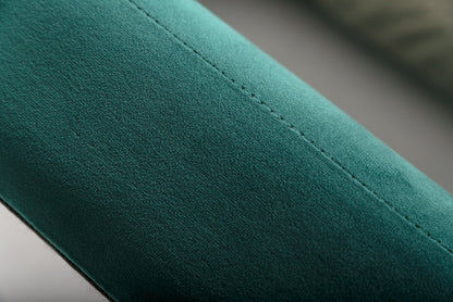 Green Wood And Tufted Velvet King Bed Frame