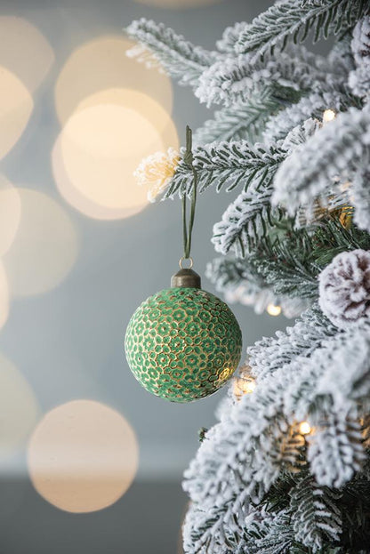 Glass Christmas Ball Ornaments, Decorative Hanging Balls for Tree & Holiday Parties