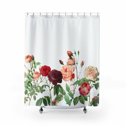 Rose Garden Shower Curtains Home Decor Floral Bathroom Textile Collection and Accents