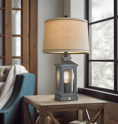 23.75" Farmhouse USB A+C Charging Ports 3-Way Dimmable Touch Control