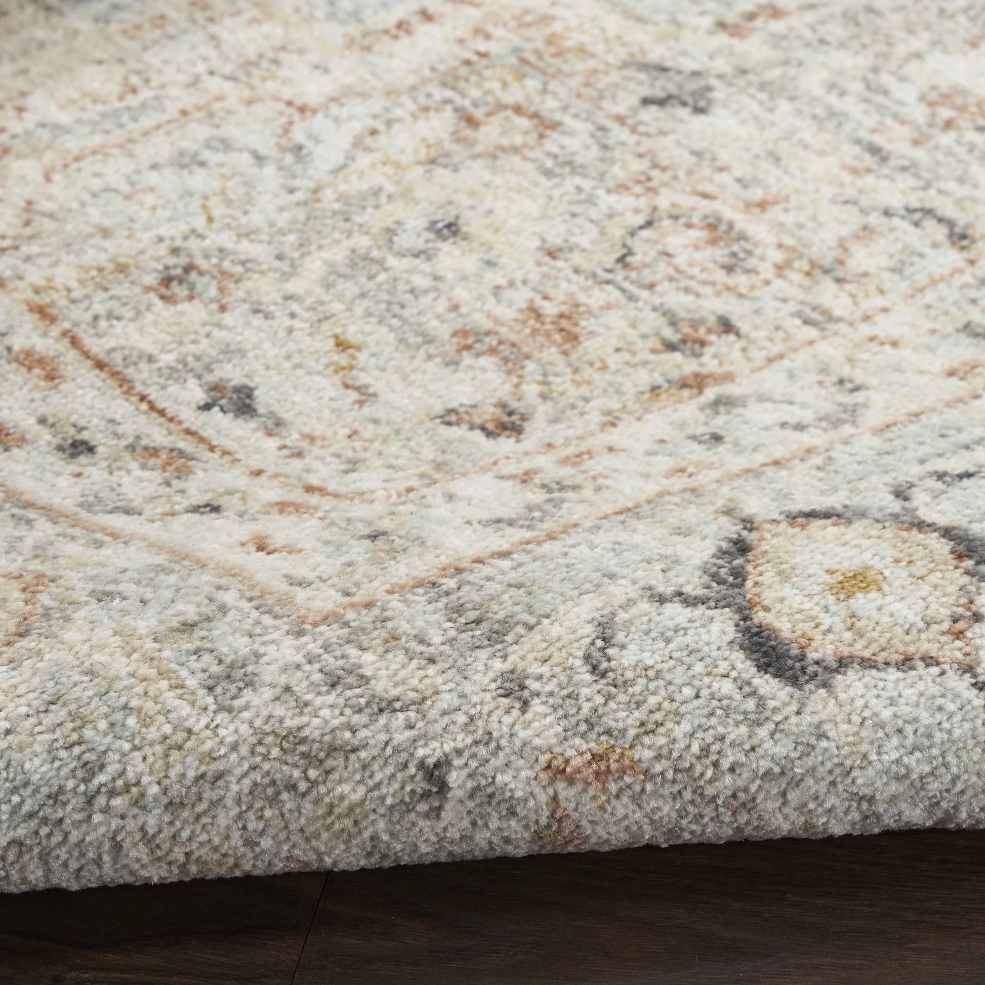 Oushak Home 7'10" X round Light Grey Vintage Indoor Rug