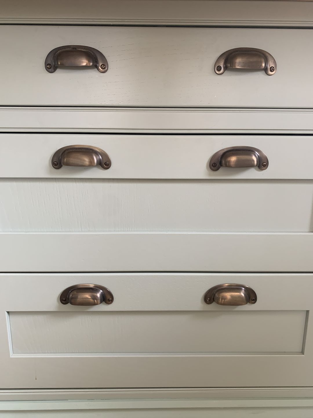3" Victorian Bin Pulls - Antique Brass