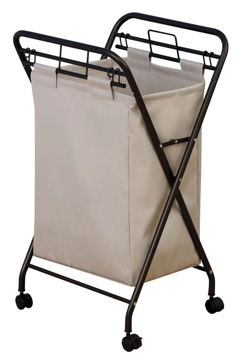 Laundry Hamper with Lift-Out Bag, Antique Bronze