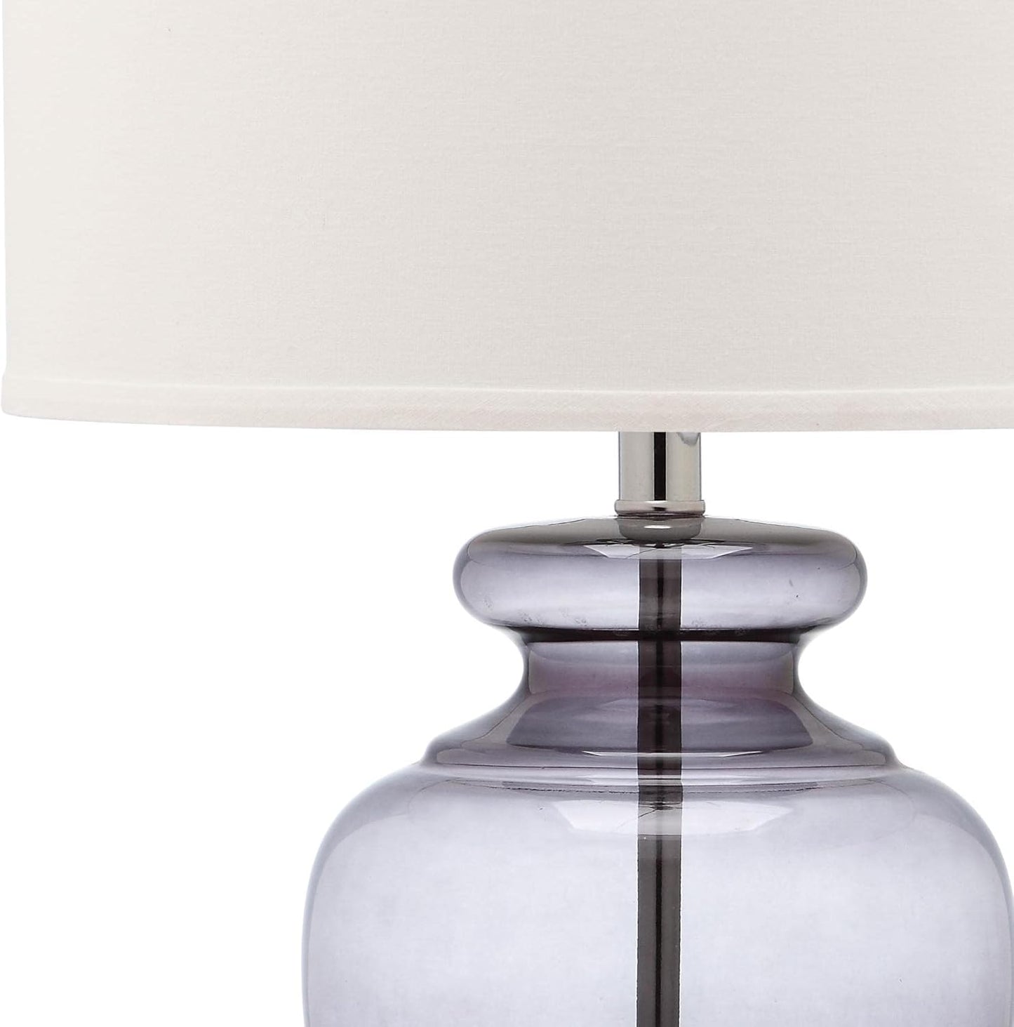 Safavieh Lighting Collection Grey Glass Grey and Off-White Table Lamp, Set of 2