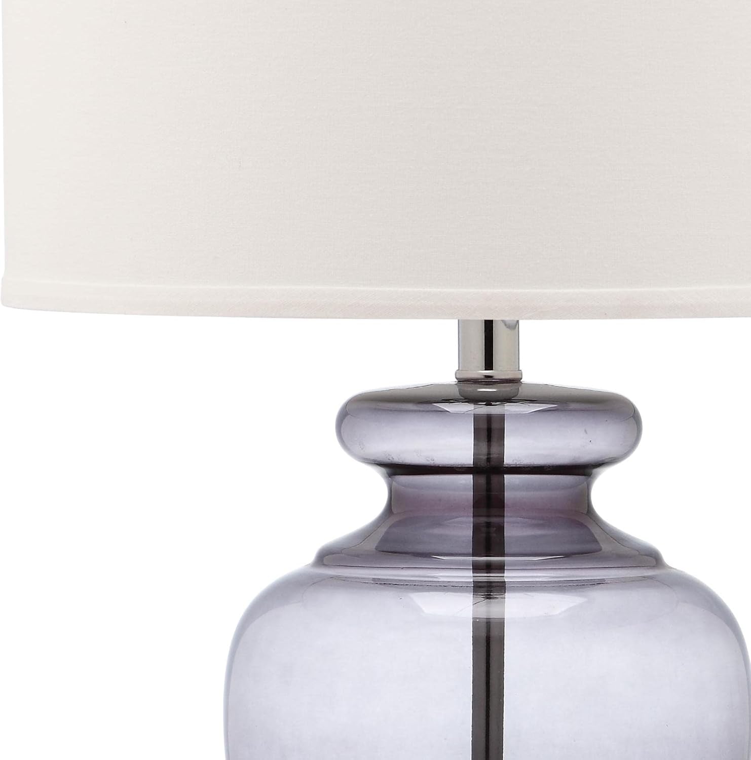 Safavieh Lighting Collection Grey Glass Grey and Off-White Table Lamp, Set of 2