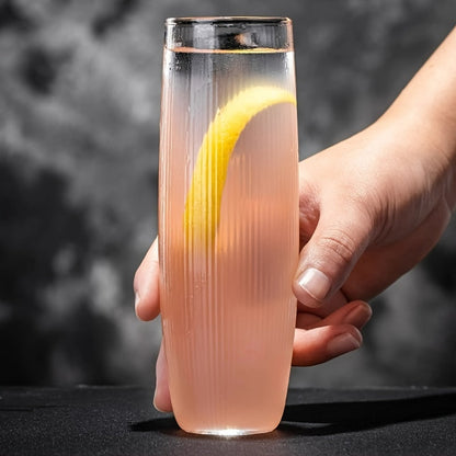 Vibrant Striped Cocktail Glasses - Insulated, Reusable, and