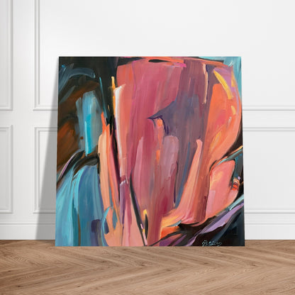 'Colorscape' Abstract I 16x16 Museum-Quality Matte Paper Poster | Original Artwork by American Artist Barbara Cleary