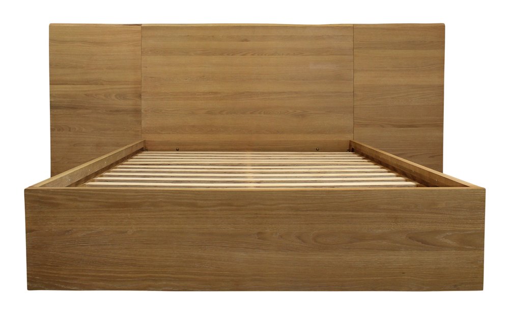Natural Wood Queen Bed Frame