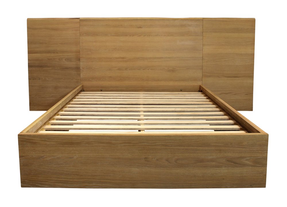 Natural Wood Queen Bed Frame