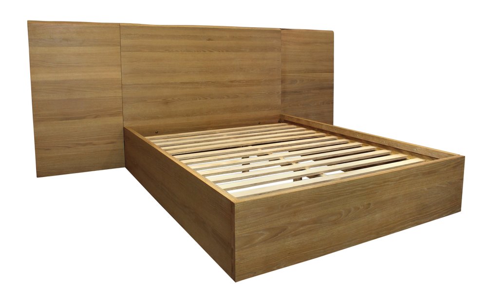 Natural Wood Queen Bed Frame