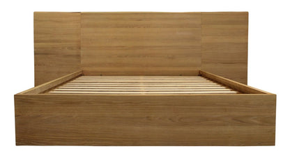 Natural Wood King Bed Frame