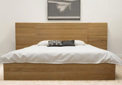 Natural Wood King Bed Frame
