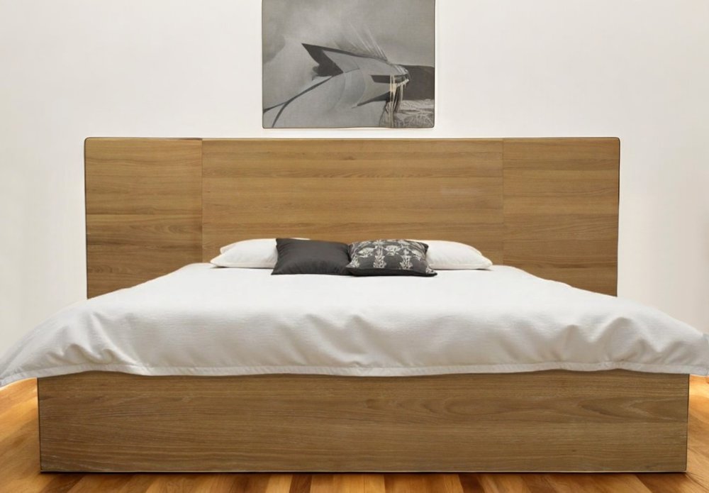 Natural Wood California King Bed Frame