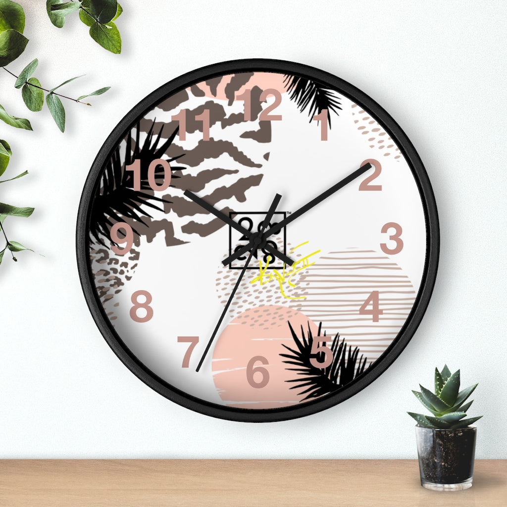 2882Time™ Retro Geometric Wall Clock Collection with Assorted Retro Pattern Designs
