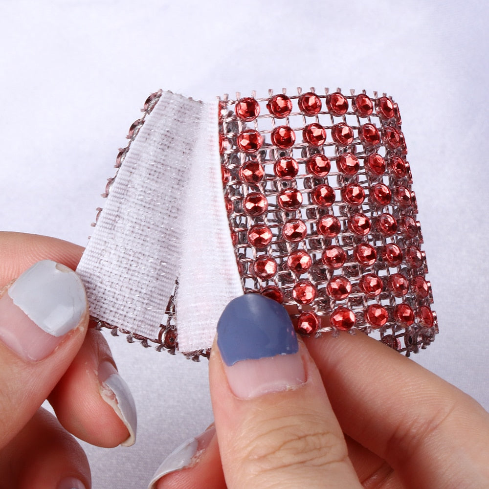 5Pcs Napkin Diamond Rings Holder Cup Flower