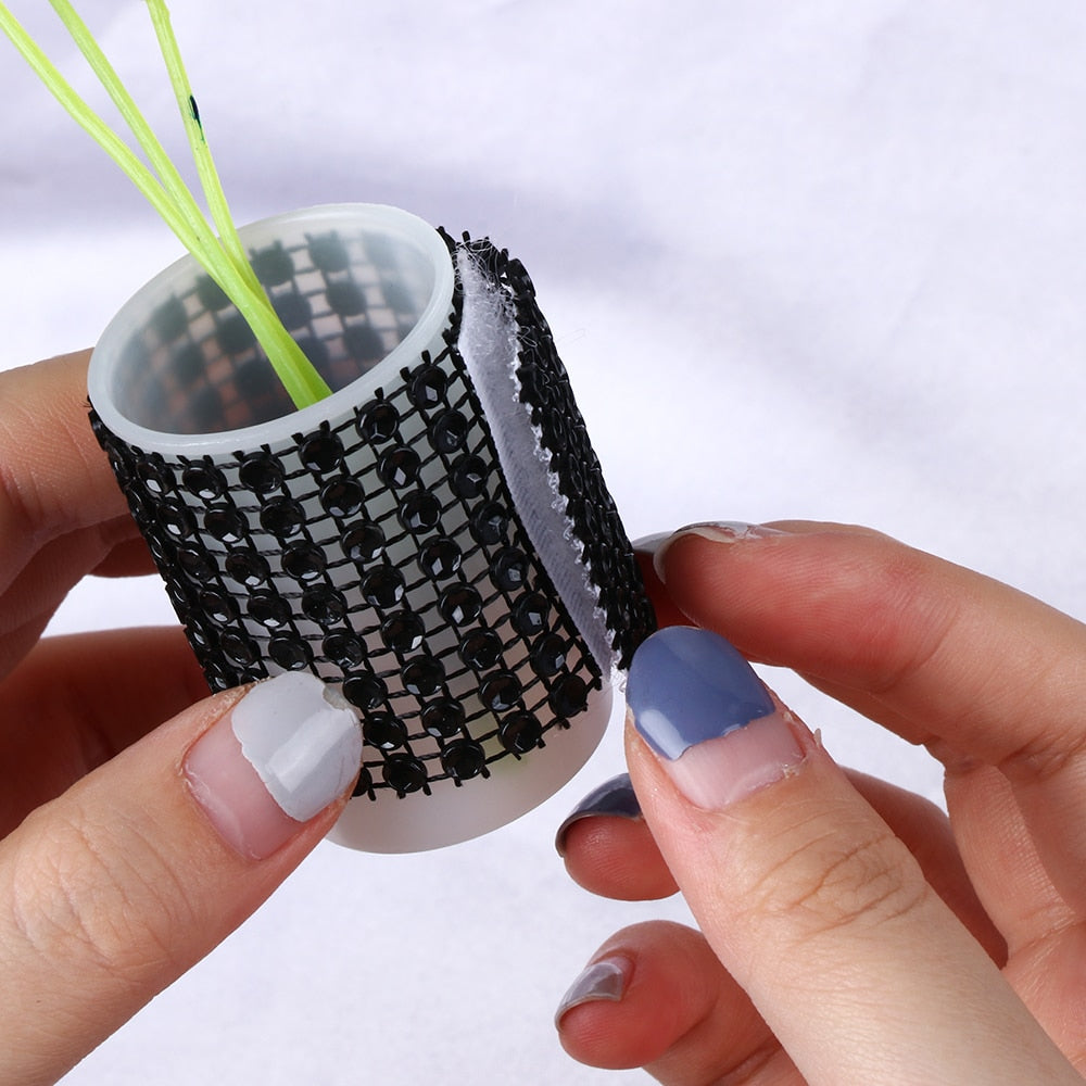 5Pcs Napkin Diamond Rings Holder Cup Flower