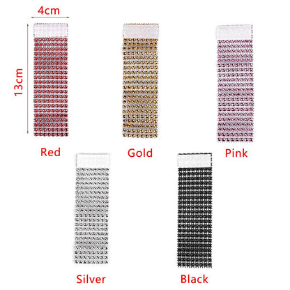 5Pcs Napkin Diamond Rings Holder Cup Flower