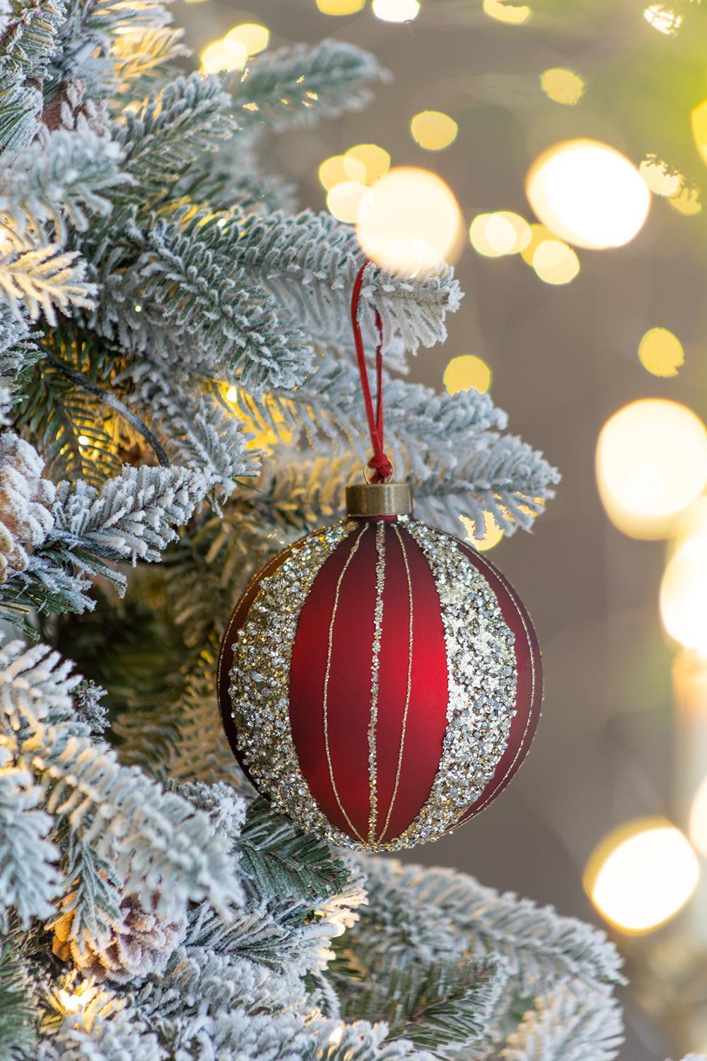 Christmas Ball Ornaments, Glass Decorative Hanging Ball Christmas Tree Ornaments