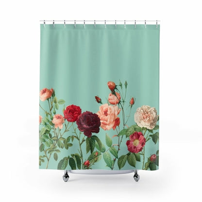 Rose Garden Shower Curtains Home Decor Floral Bathroom Textile Collection and Accents
