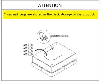 Charcoal Gray Tufted Ottoman with Rolling Wheels