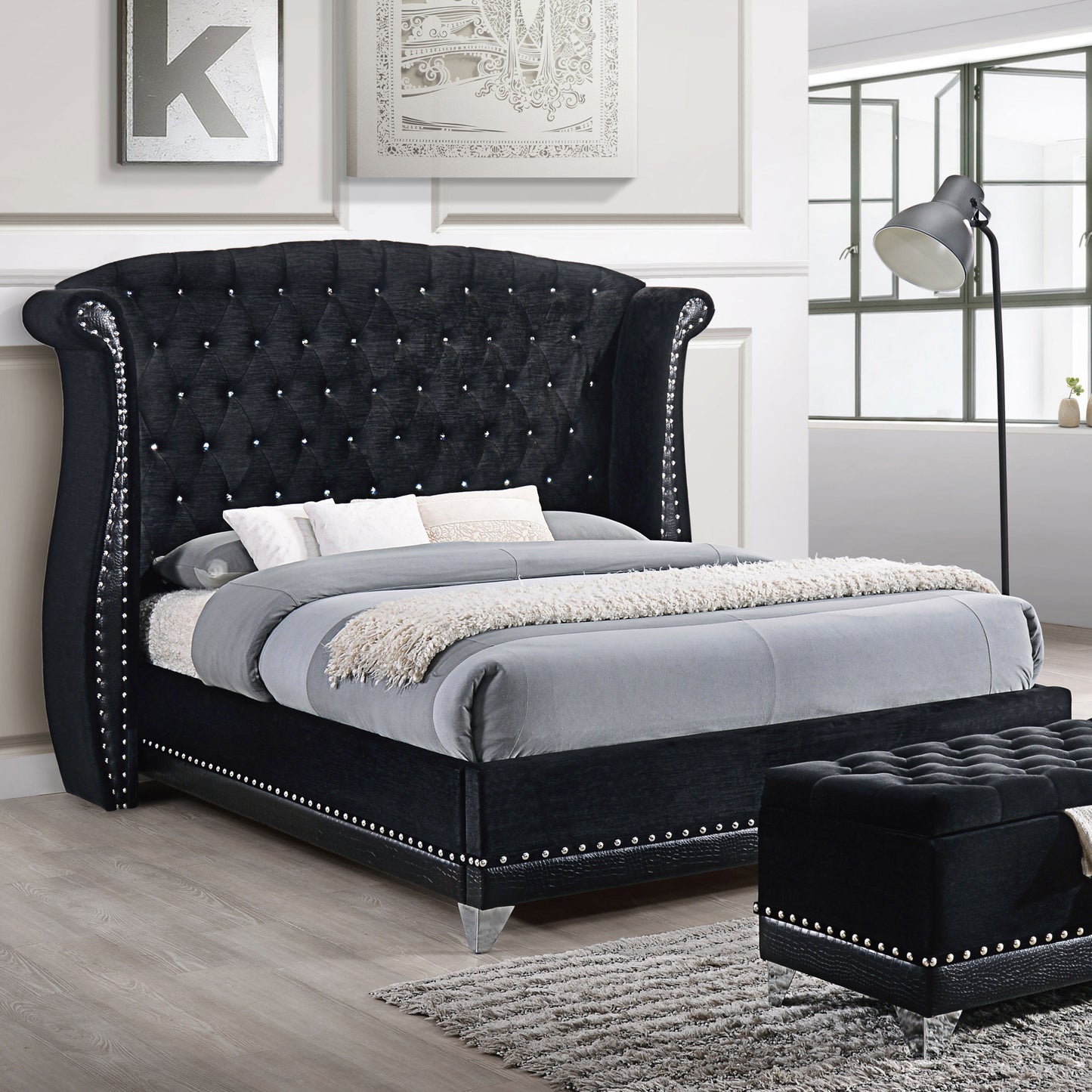 Tamsin Black Queen Bed