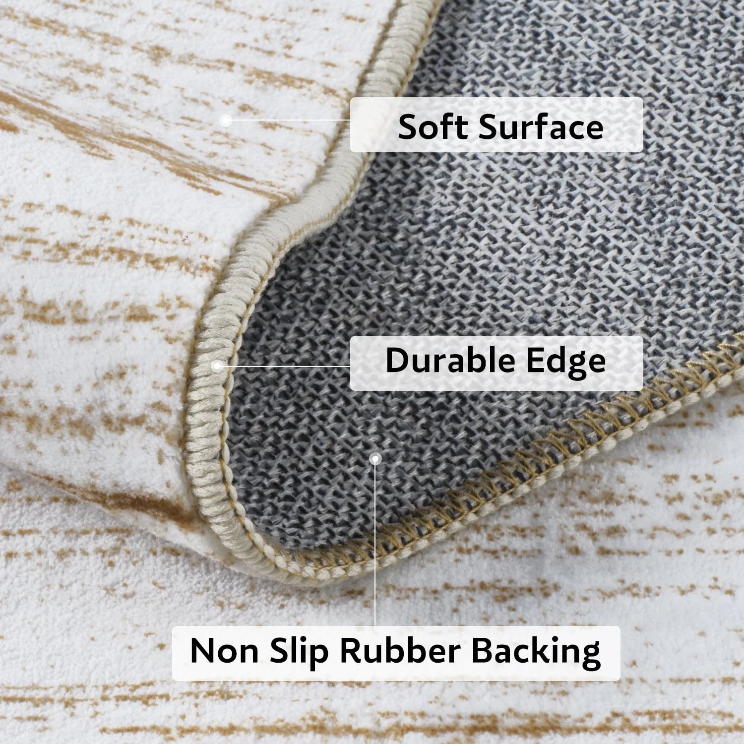 2'X3' Door Mat Entry Rug Machine Washable Rugs Boho Moroccan Area Rug Soft Neutral Geometric Bohemian Carpet Distressed Indoor Rugs for Bedroom Entryway Kitchen Bathroom Nonslip Rug Brown