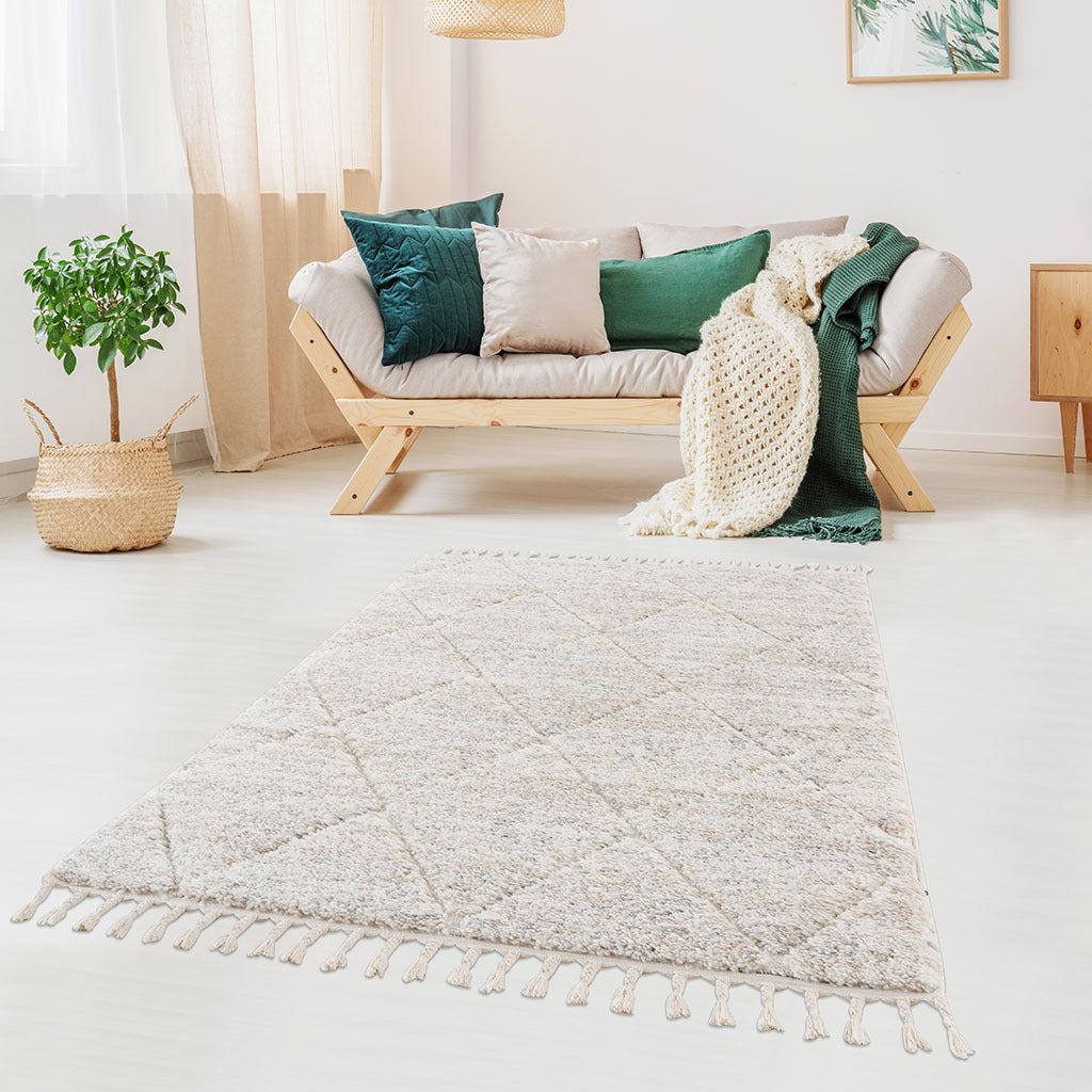 Talas Trellis Area Rug – Classic Geometric Pattern for Living Room and Hallways