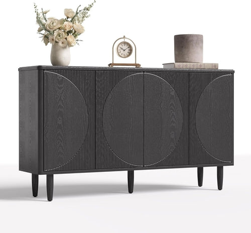 59-Inch Buffet Cabinet Sideboard with Storage, Modern Sideboard Buffet