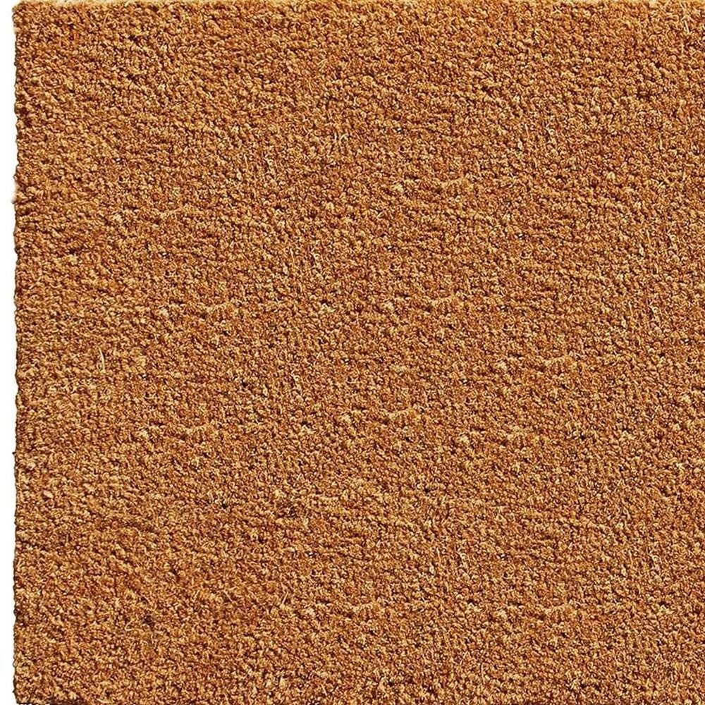 17" X 29" Natural And Red Hello Outdoor Coir Door Mat