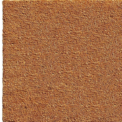 17" X 29" Natural And Red Hello Outdoor Coir Door Mat