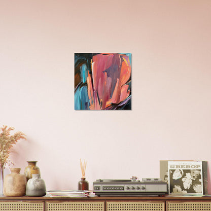 'Colorscape' Abstract I 16x16 Museum-Quality Matte Paper Poster | Original Artwork by American Artist Barbara Cleary